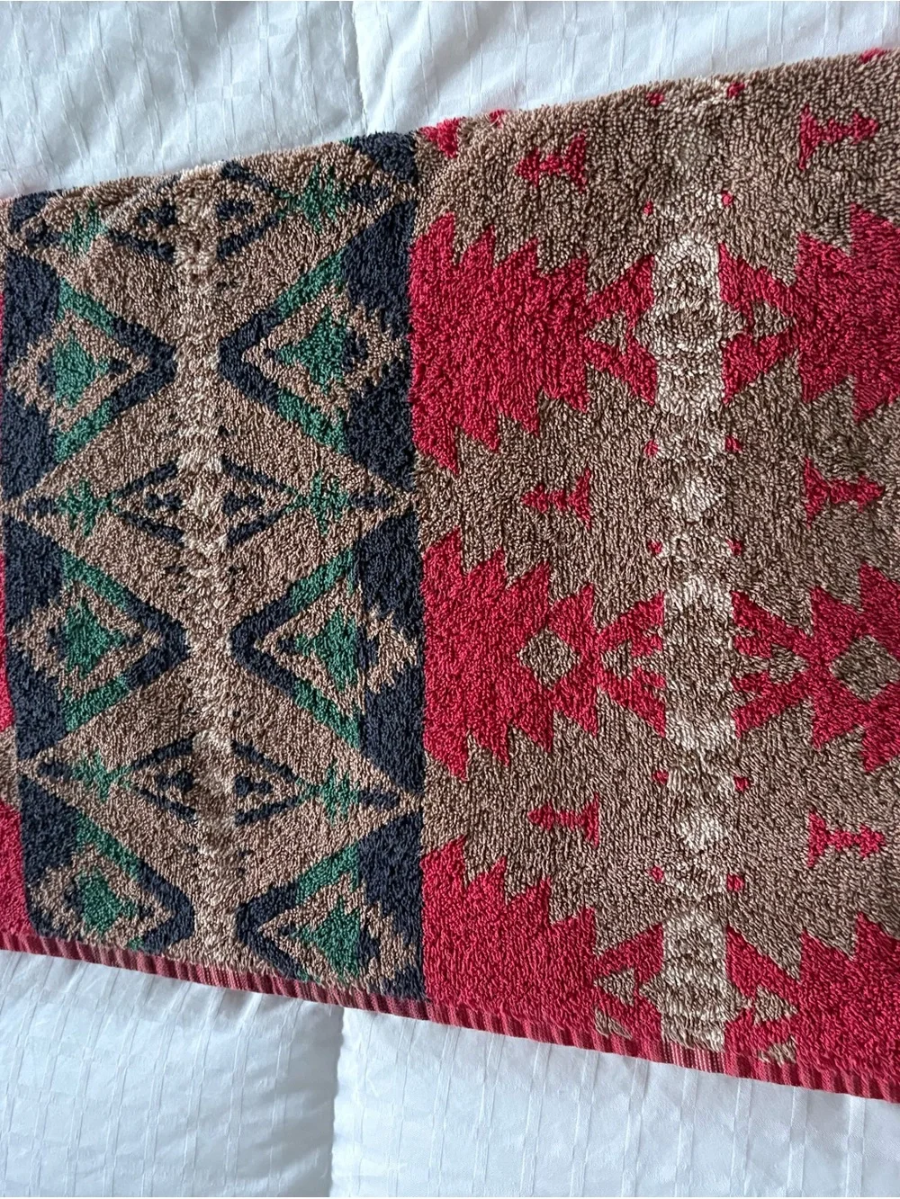 Ralph Lauren Vintage bath Towel Western, American Indian Pattern
